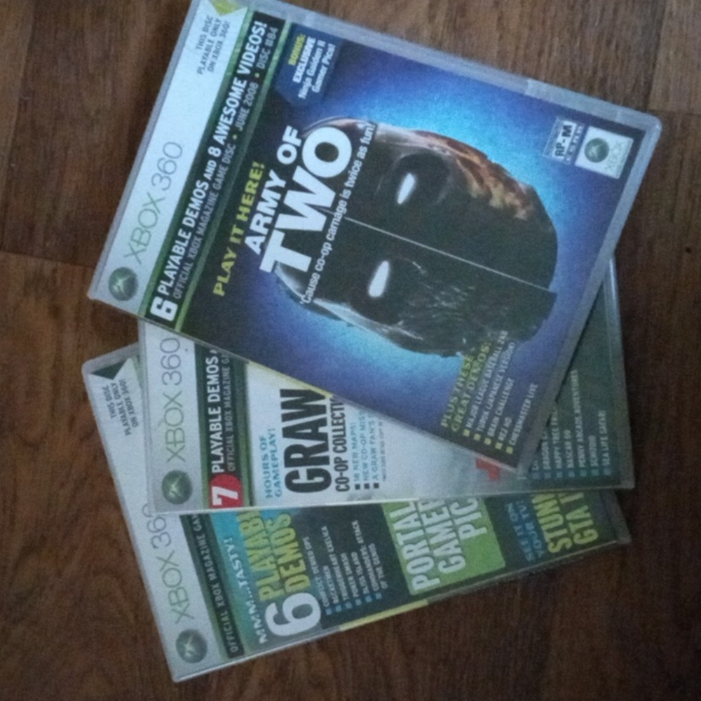 3 Official Xbox Magazine Demo Discs Xbox 360